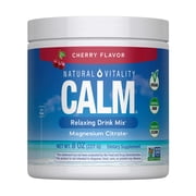 CALM Magnesium Powder | Cherry Flavored | 8 oz | by Natural Vitality