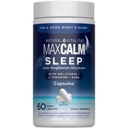 Nature's Vitality CALM Sleep Magnesium Glycinate 60 Vegan Capsules