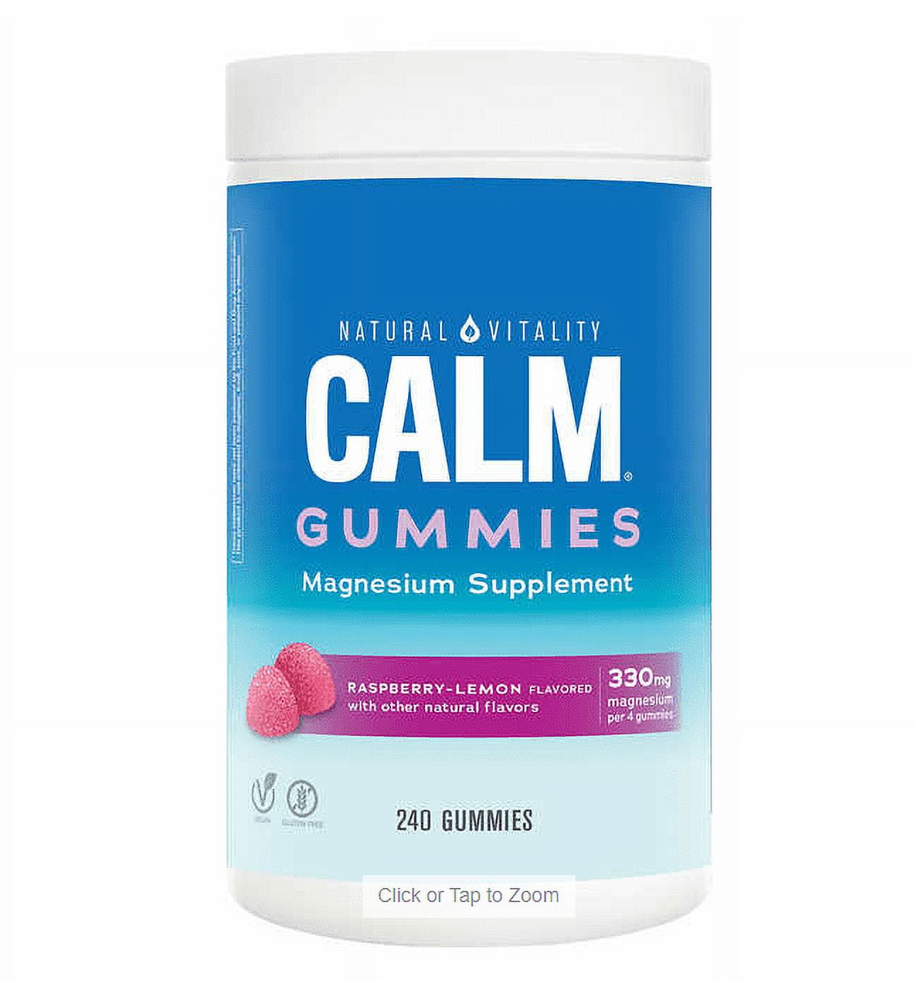 Natural Vitality Calm Magnesium Citrate, RaspberryLemon Flavored 240