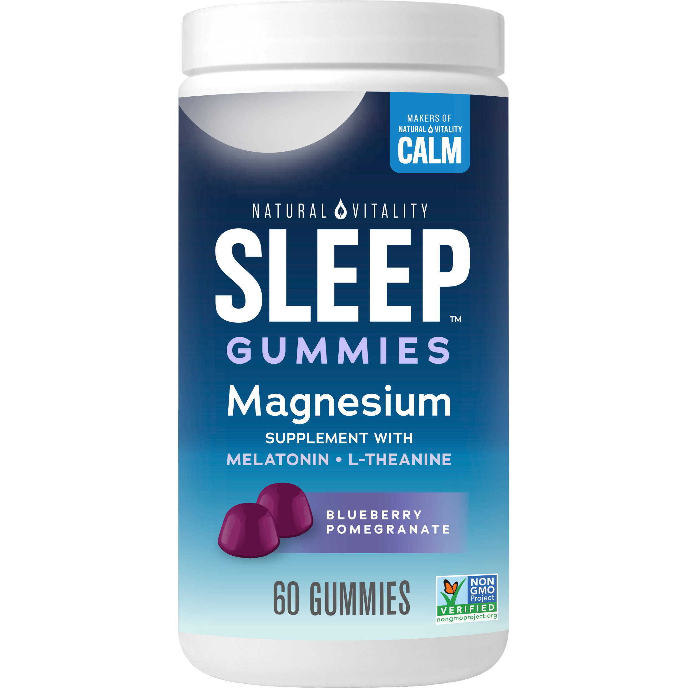 Natural Vitality SLEEP Magnesium Supplement Gummies 60 Count Walmart