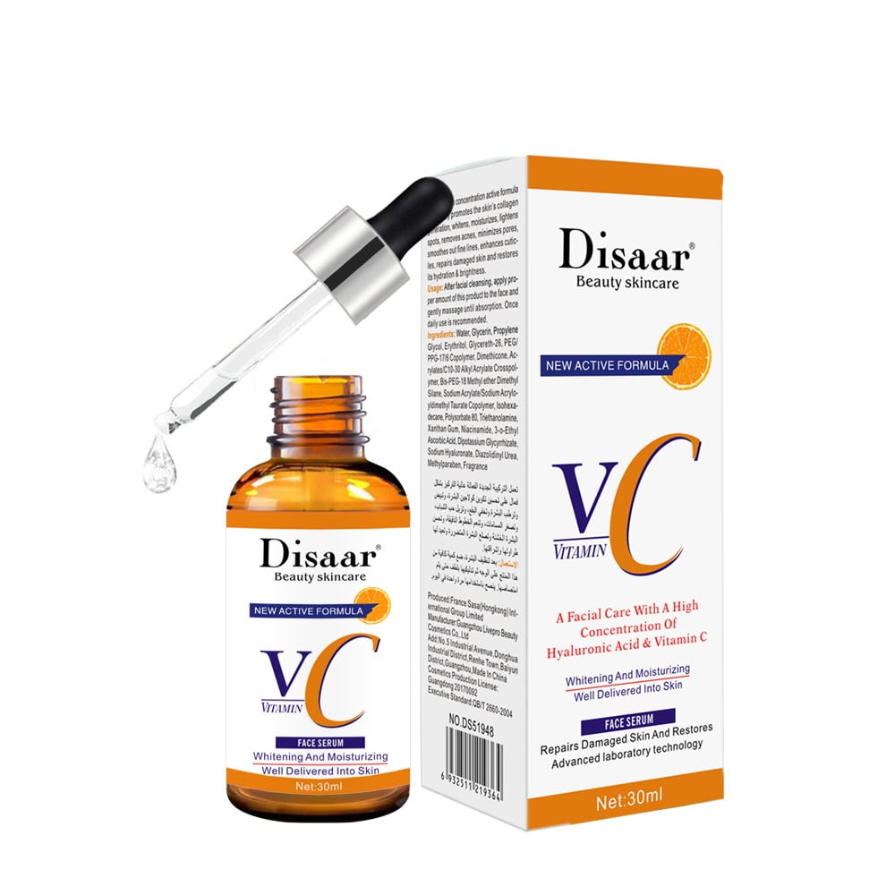 Natural Vitamin C Face Serum,Hyaluronic Acid Serum. Best Anti Aging