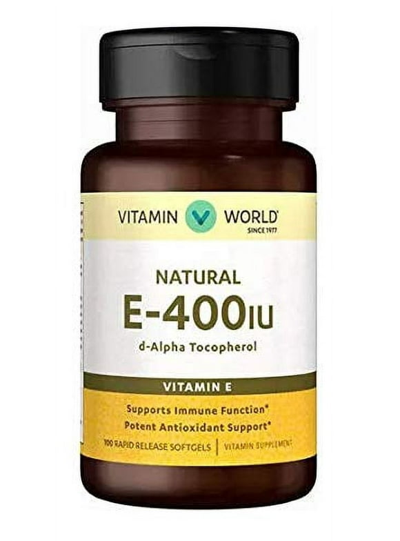 Natural E-400 IU D-Alpha Tocopherol