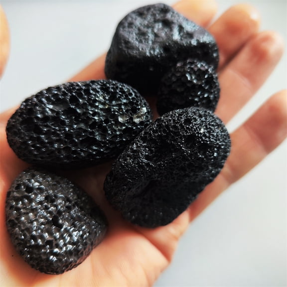 Natural Volcanic Lava Rock Aquarium Stones, Irregular Decorative Stones for Fish Tank Landscaping and Home Decor