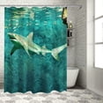 thumbnail image 1 of Orinice Shark Water Lantern Bathroom Decor Set, Multi Size Colorful Luxurious Graphic Print Polyester Fabric Fashion Shower Curtain with Hooks, 100% Polyester Chic Modern Bathroom Decor, 1 of 7