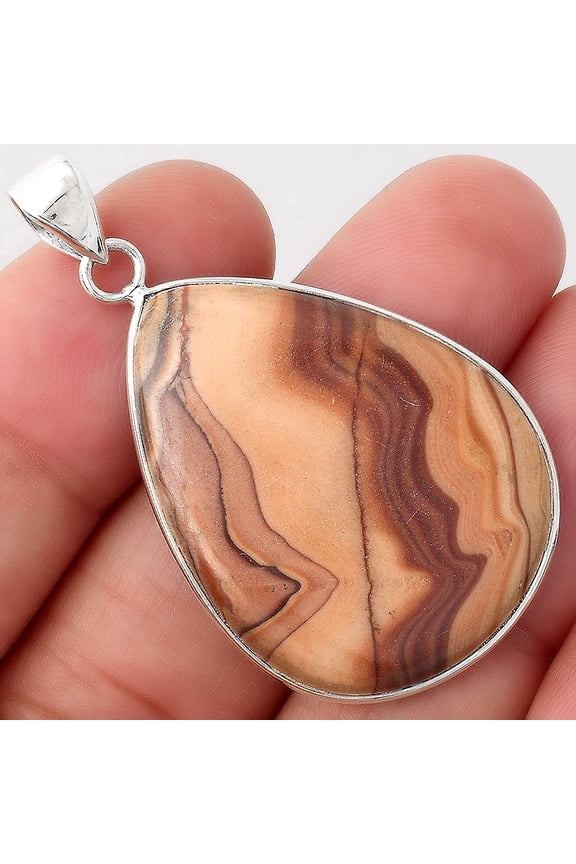 Natural Wave Dolomite 925 Sterling Silver Pendant Jewelry P-1001 SDP154831