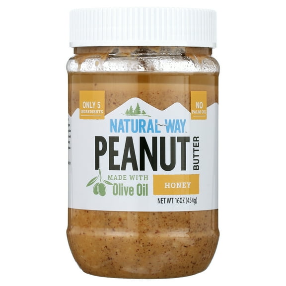 Natural Way, Light Crunch Honey Peanut Butter Made with Olive Oil, 16 oz