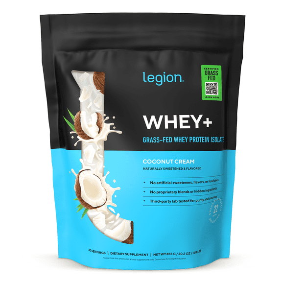 Whey+ Protein Isolate Powder naturally sweetened and flavored