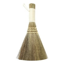 Natural Whisk Sweeping Hand Handle Broom Straw Broom with Short Handle Household Manual Cleaning Tools Small and Short,Plain