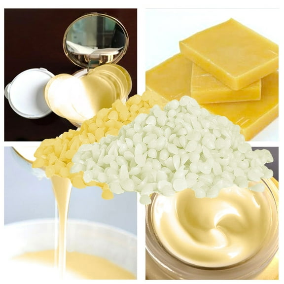 Natural White Beeswax Blocks DIY Candle Making, Lipstick Material, and Natural Crafting Wax Supply