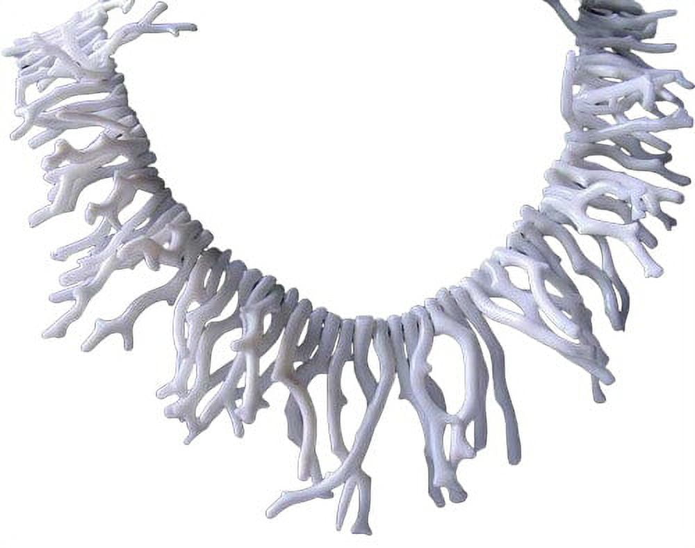 White branch shop coral necklace