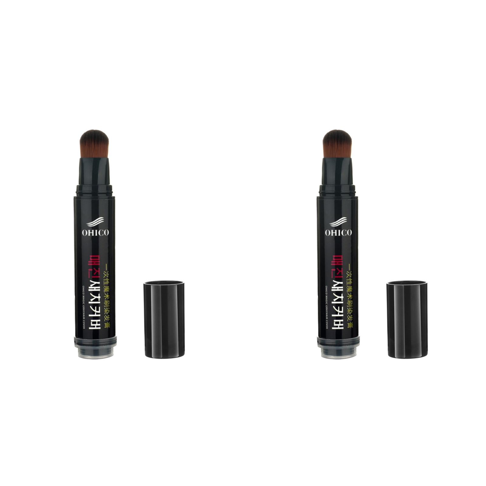 Natural White Hair Cover Pen LongLasting Brown Black Temporary Dye Pen