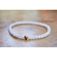 thumbnail image 1 of Natural White Jade 4mm round Shape smooth Cut Beads Stretchable Bracelet for Men & Women., 1 of 2
