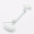 thumbnail image 1 of Natural White Jade Brass Face Massager Facial Rollers Platinum 142~150x54~58x19~22mm, 1 of 2