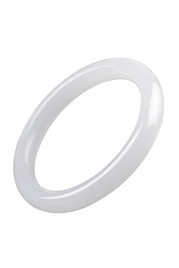 Natural White Jade Jadeite Gemstone Bangle Bracelet 50-64mm Women Jewelry-50-52mm-white