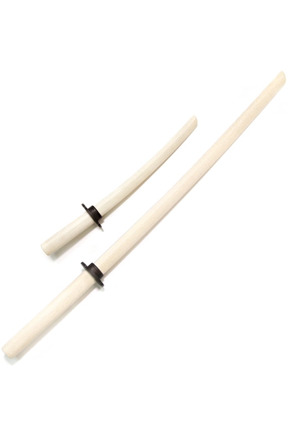 Natural White Oak Bokken Set (Long and Short)