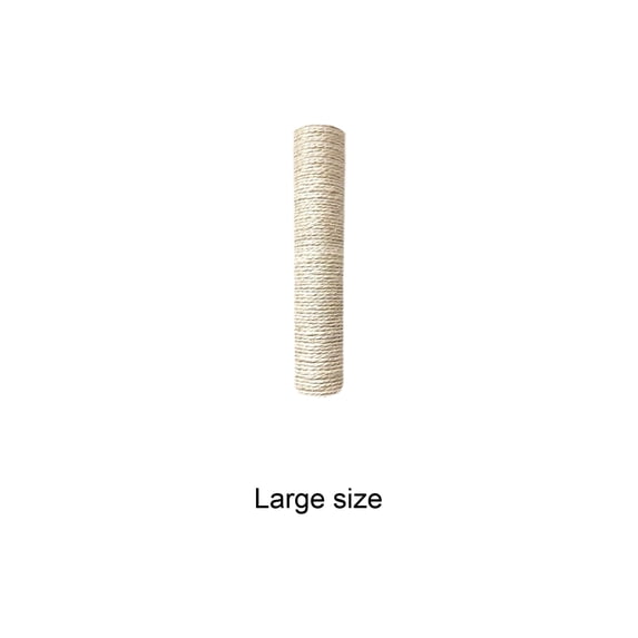 Natural White Sisal Cat Scratching Post for Cages Interactive Cat Toy for Indoor Cats Claw Grinding Scratcher Durable Sisal Rope Cat Tree Pole