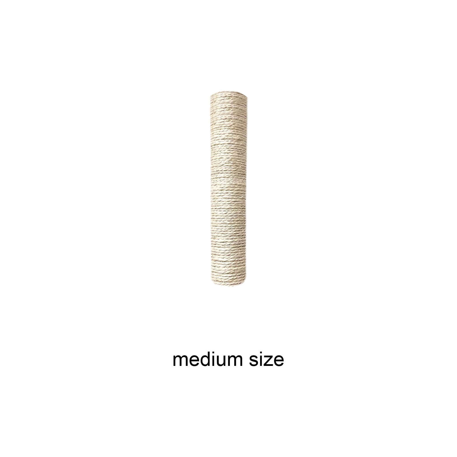 Natural White Sisal Cat Scratching Post for Cages Interactive Cat Toy for Indoor Cats Claw Grinding Scratcher Durable Sisal Rope Cat Tree Pole