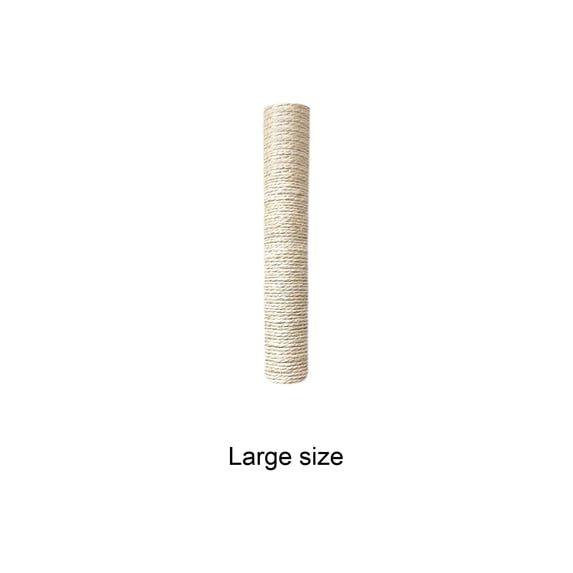 Natural White Sisal Cat Scratching Post for Cages Interactive Cat Toy for Indoor Cats Claw Grinding Scratcher Durable Sisal Rope Cat Tree Pole