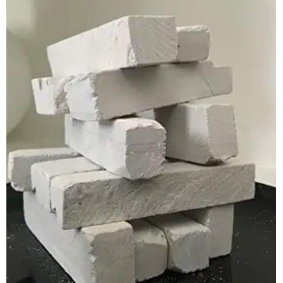 Natural White Slate Bars | Soft Stone Chalk For Writing, Drawing, Educational, Art & Craft Use