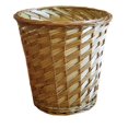 Natural Wicker Round Willow Waste Laundry Gift Basket Storage Kitchen