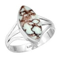 thumbnail image 1 of Natural Wild Horse Ring 925 Sterling Silver Handmade Jewelry, 1 of 6