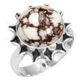 thumbnail image 1 of Natural Wild Horse Ring 925 Sterling Silver Handmade Jewelry, 1 of 6