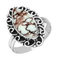 thumbnail image 1 of Natural Wild Horse Ring 925 Sterling Silver Handmade Jewelry, 1 of 6