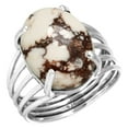 thumbnail image 1 of Natural Wild Horse Ring 925 Sterling Silver Handmade Jewelry, 1 of 6