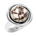 thumbnail image 1 of Natural Wild Horse Women Jewelry 925 Sterling Silver Ring, 1 of 6