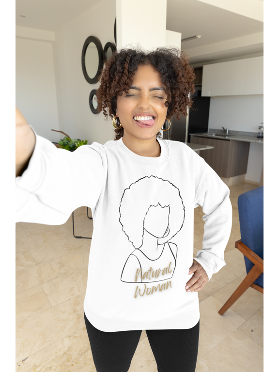 Natural Woman Afro (BL) Crewneck Sweatshirt