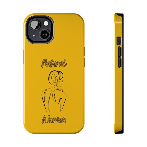 Natural Woman Back (BL)Tough Phone Cases YELLOW