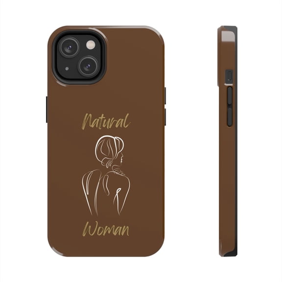 Natural Woman Back (WL)Tough Phone Cases BROWN