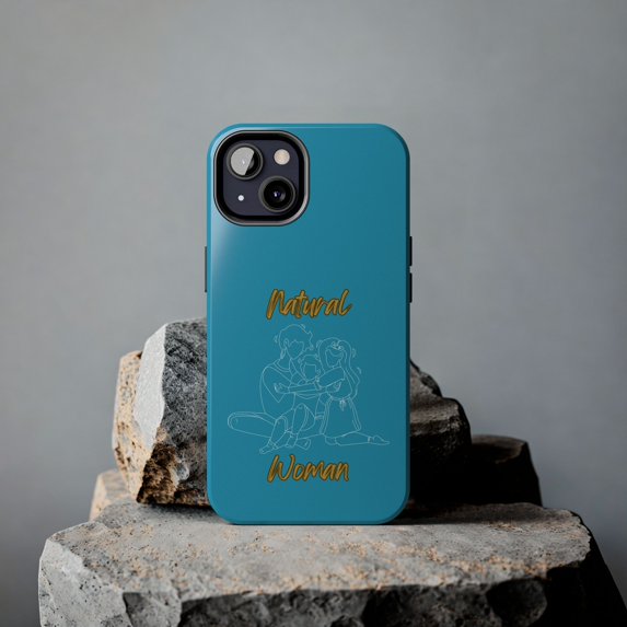 Natural Woman Bear Hugs (WL) Tough Phone Cases TURQUOISE