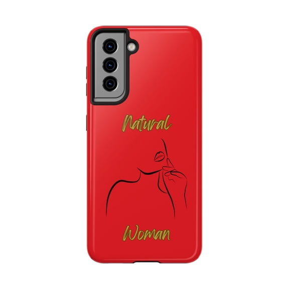 Natural Woman Chin Up (BL)Tough Phone Cases RED