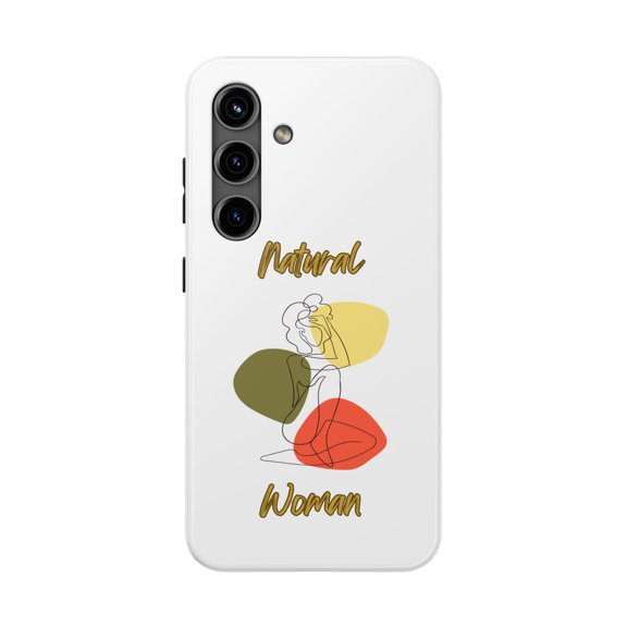 Natural Woman Colorful Pose (BL)Tough Phone Cases WHITE