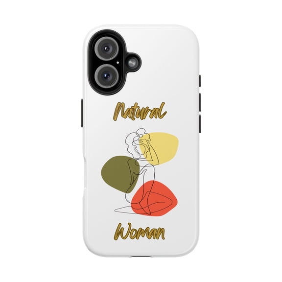 Natural Woman Colorful Pose (BL)Tough Phone Cases WHITE