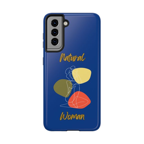 Natural Woman Colorful Pose (WL)Tough Phone Cases DARK BLUE
