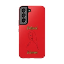 Natural Woman Covered Eye (BL)Tough Phone Cases RED