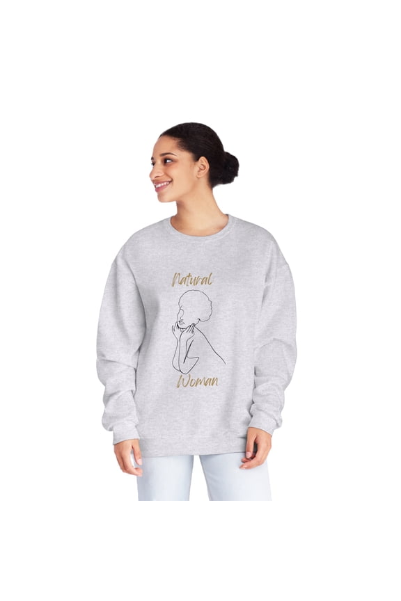 Natural Woman Cute Afro (BL) Crewneck Sweatshirt