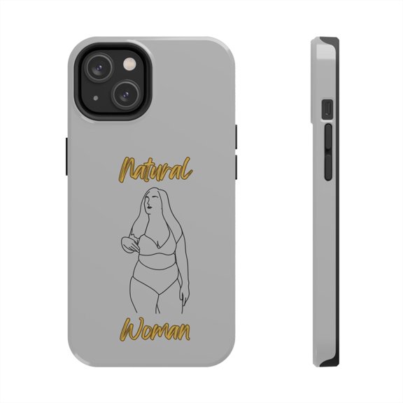 Natural Woman Full Beauty (BL)Tough Phone Cases LIGHT GREY