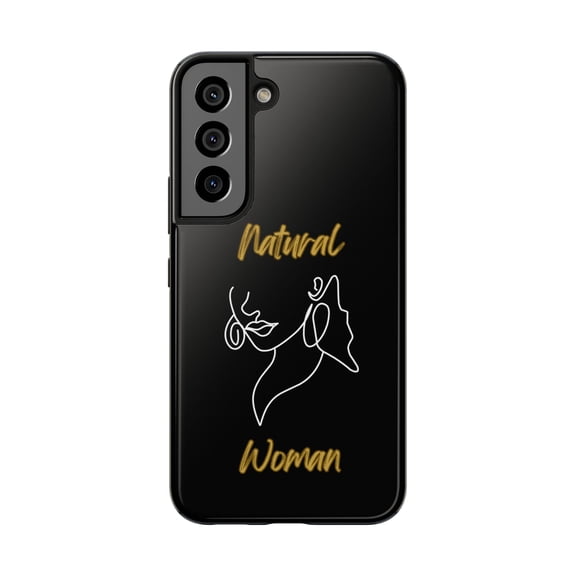 Natural Woman Lips (WL)Tough Phone Cases BLACK