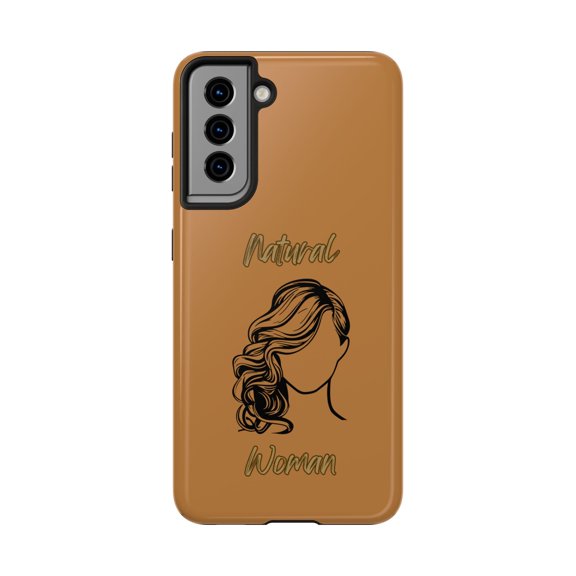 Natural Woman Long Curl (BL)Tough Phone Cases LIGHT BROWN