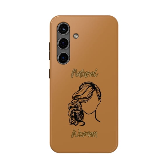 Natural Woman Long Curl (BL)Tough Phone Cases LIGHT BROWN