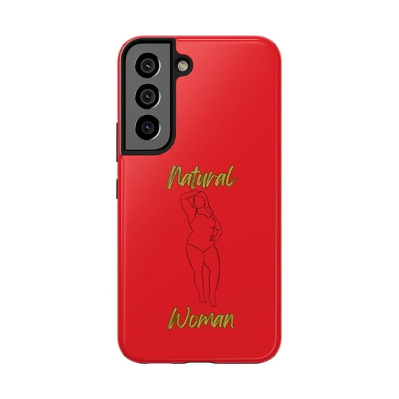 Natural Woman Looking Good (BL)Tough Phone Cases RED