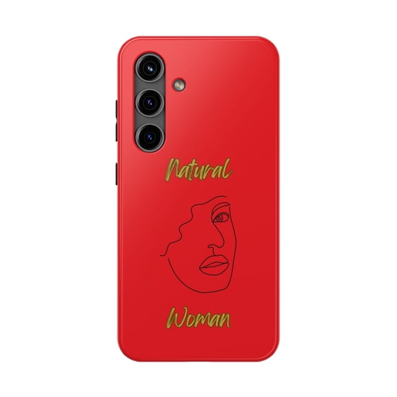Natural Woman Peekaboo (BL)Tough Phone Cases RED
