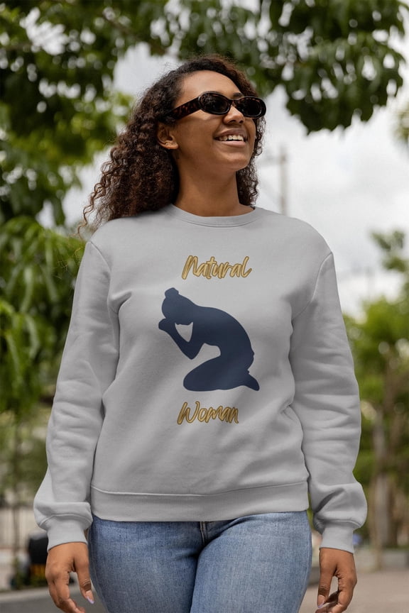 Natural Woman Pray (BL) Crewneck Sweatshirt