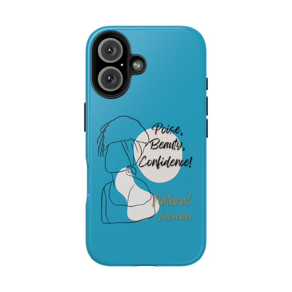 Natural Woman Puff (BL)Tough Phone Cases TURQUOISE
