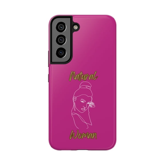 Natural Woman Sassy Bun (WL) Tough Phone Cases PINK