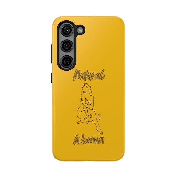 Natural Woman Shoulder Action (BL)Tough Phone Cases YELLOW