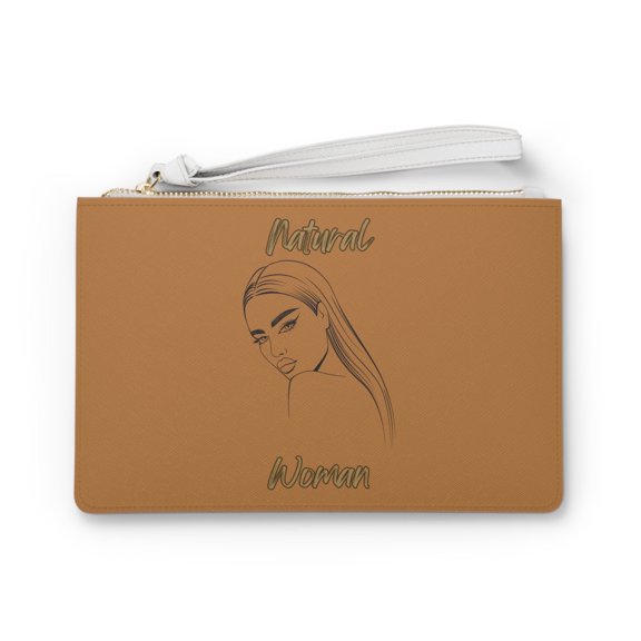 Natural Woman The Stare (BL) Clutch Bag LIGHT BROWN